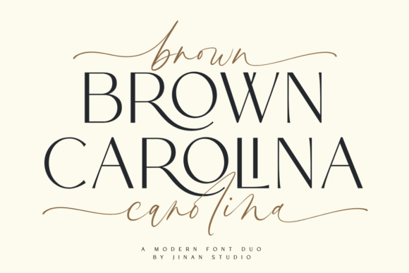 Brown Carolina Duo: A Font Pairing That Works as Hard as You Do