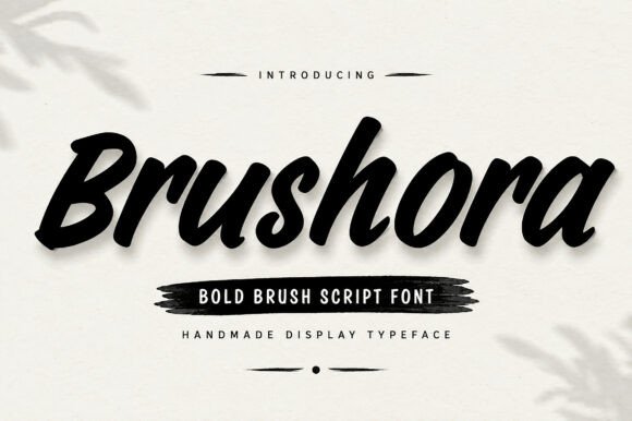 Brushora: A Bold Brush Script for Authentic Design