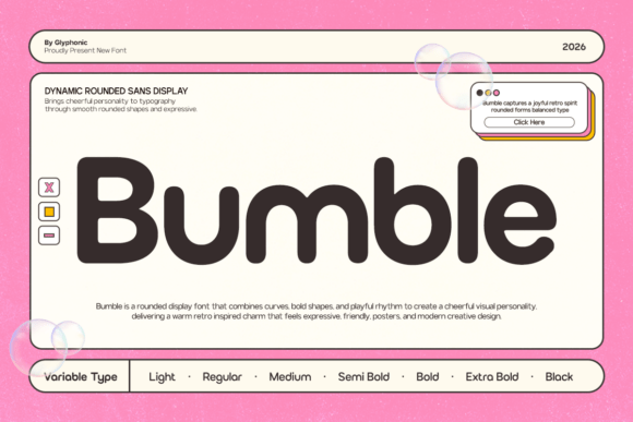 Bumble: The Rounded Sans Font That Radiates Joy