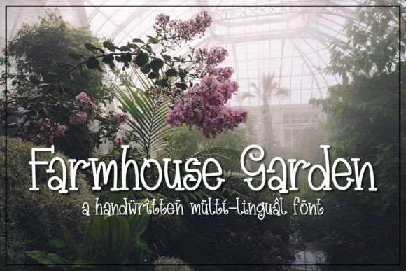 Farmhouse Garden: A Handwritten Serif for Authentic Design