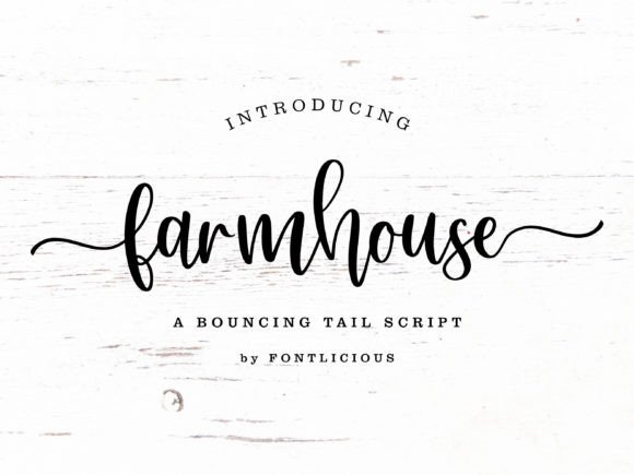 Farmhouse: The Stylish Bouncy Font for Custom Craft Projects