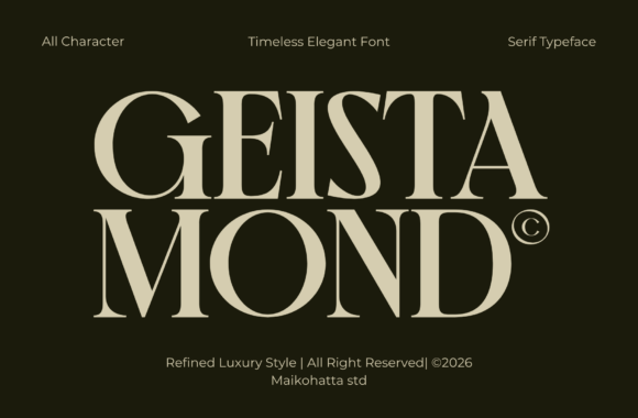 Geista Mond: A Luxury Serif for Modern Branding
