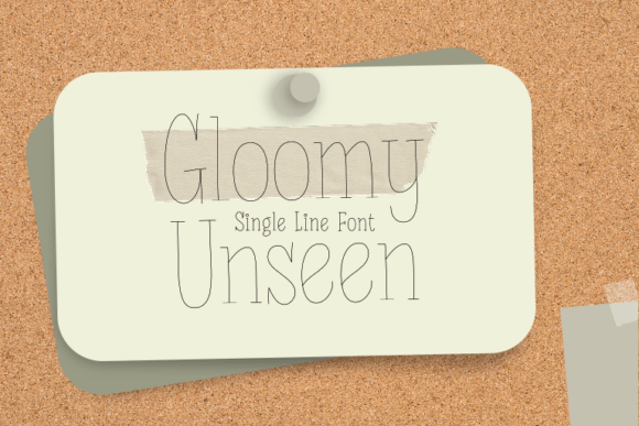 Gloomy Unseen: A Go-To Single-Line Font for Cricut Crafters