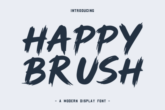 Happy Brush: The Hand-Painted Typeface for Joyful Design