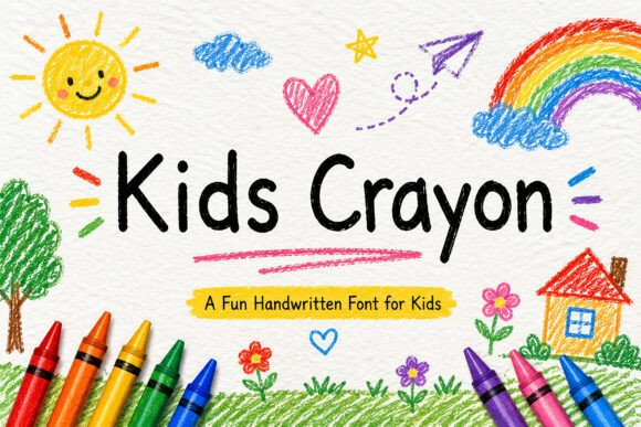 Kids Crayon: The Playful Handwritten Font for Creative Projects