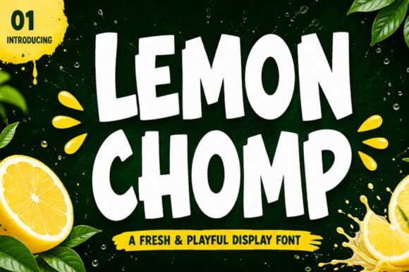 Lemon Chomp: A Fresh Burst of Typographic Energy