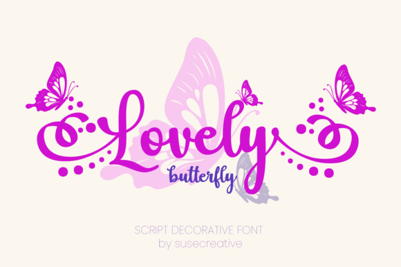 Lovely Butterfly Script: Elevating Designs with Whimsical Grace