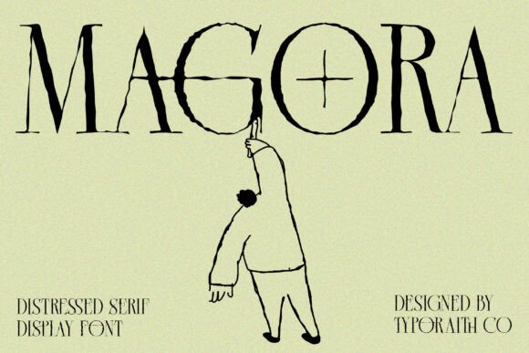 Magora: A Display Serif with Raw, Artistic Edge