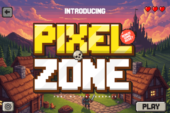 Pixel Zone: The Authentic 8-Bit Font for Modern Game Design