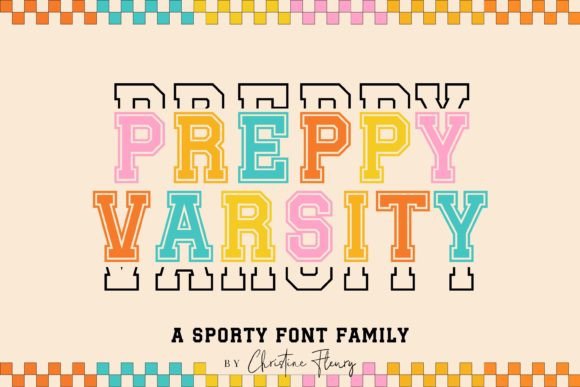 Preppy Varsity: The Retro Sport Font for Modern Design