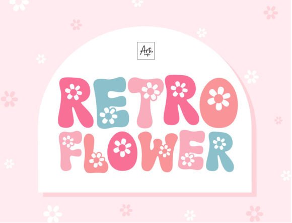Retro Flower Font: Infusing Nostalgic Charm into Modern Design