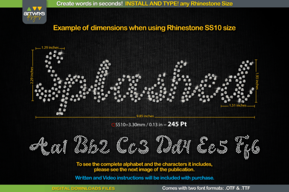 Splashed: The Rhinestone Script Font for Instant Impact