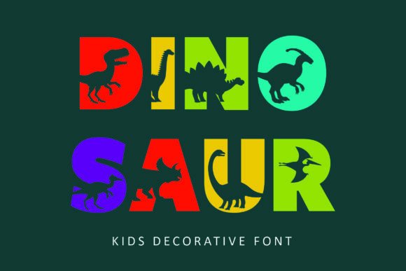 Unleash Prehistoric Charm: The Dinosaur Font for Kids' Projects
